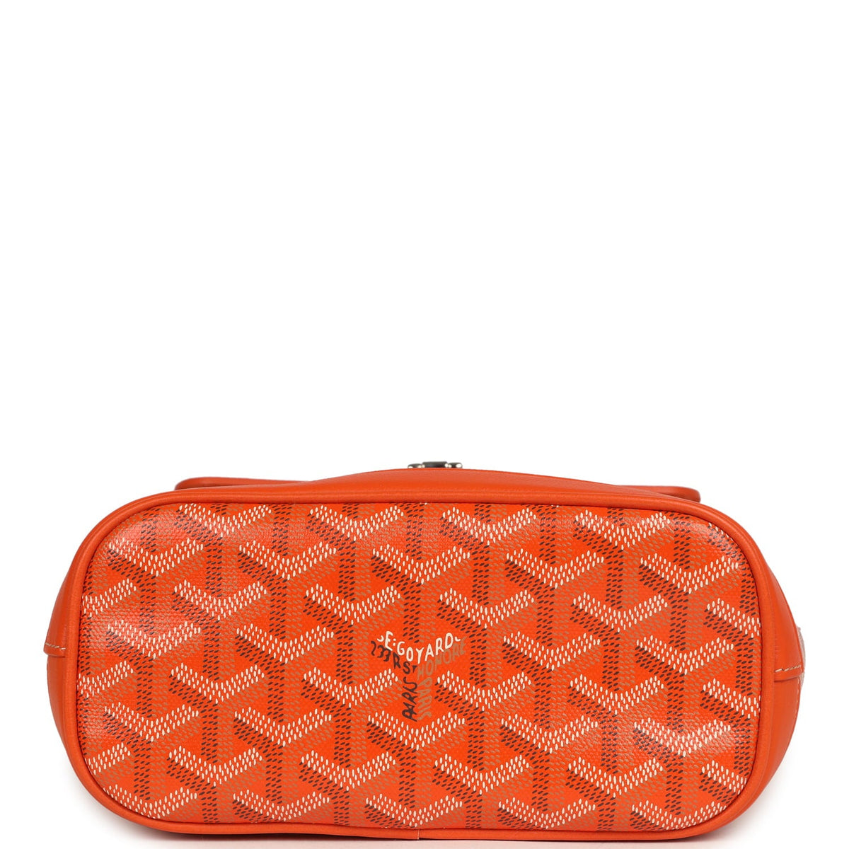 Goyard Goyardine Canvas Orange Mini Alpin Backpack Palladium Hardware