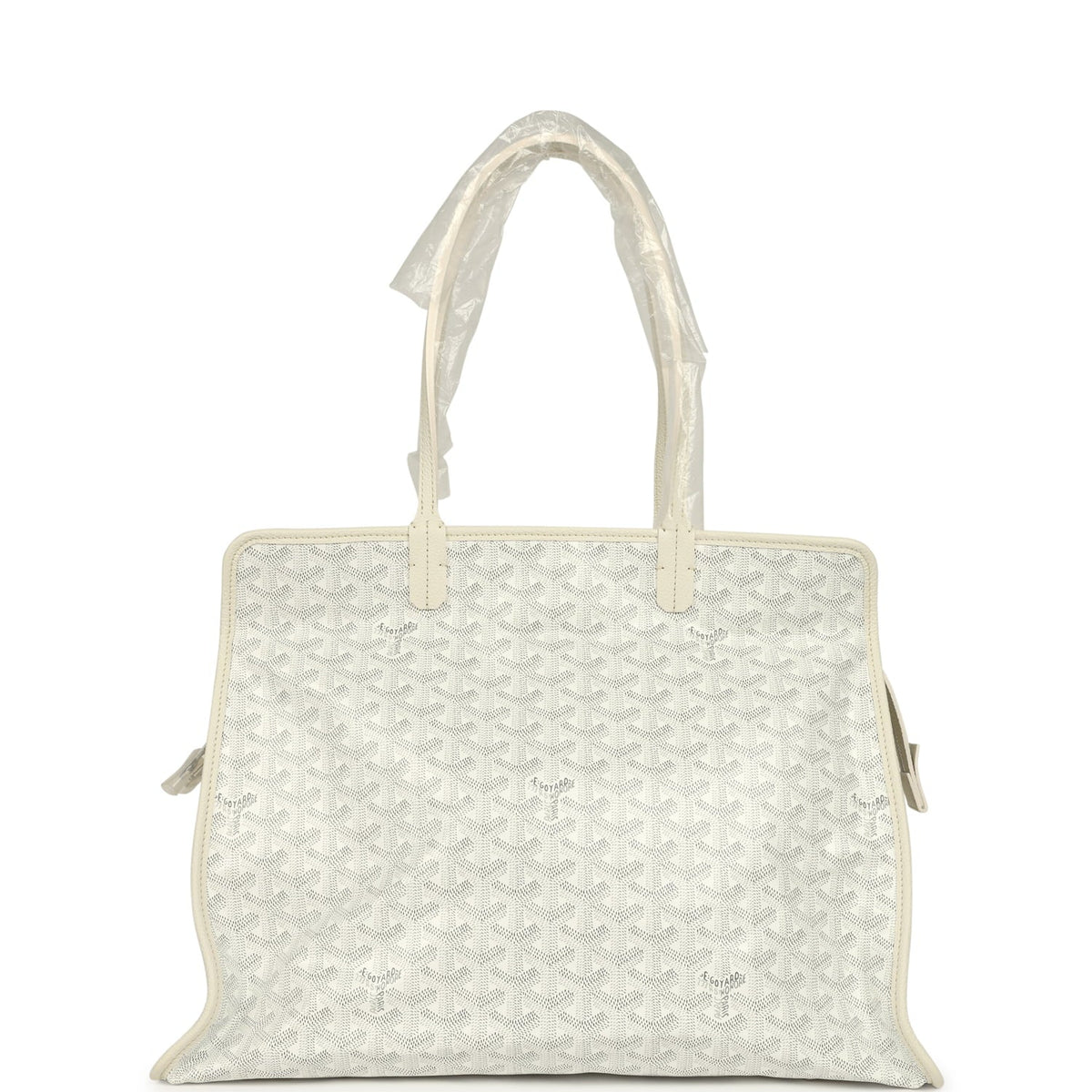 Goyard Goyardine White Hardy PM Bag Palladium Hardware