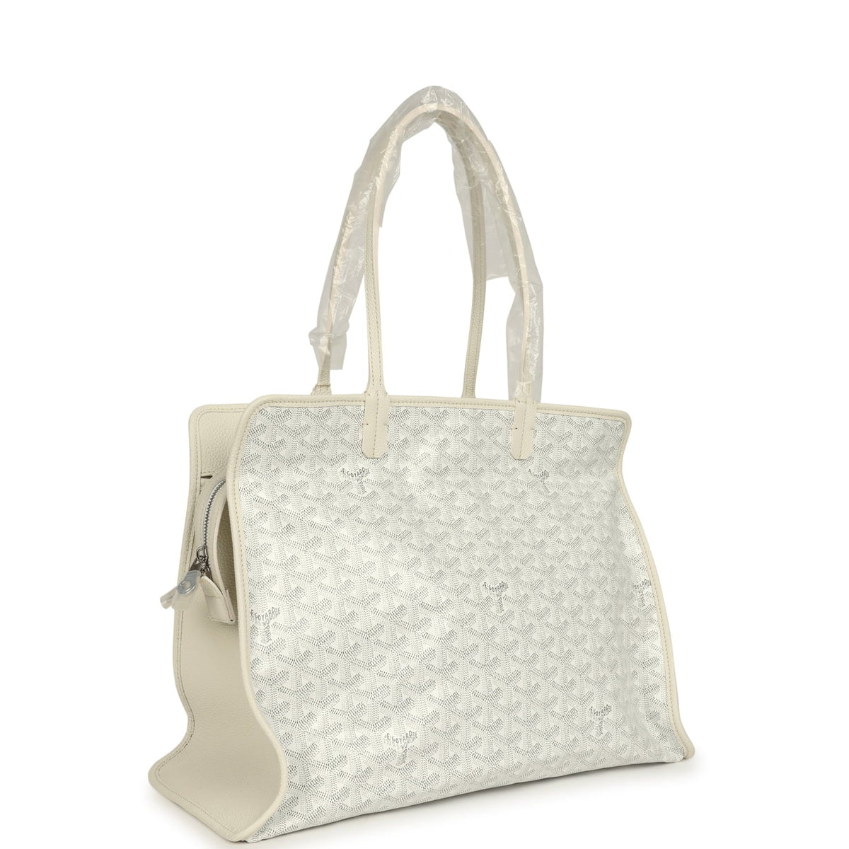 Goyard Goyardine White Hardy PM Bag Palladium Hardware