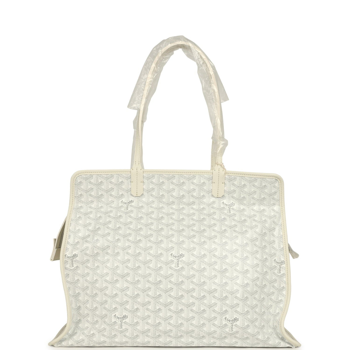 Goyard Goyardine White Hardy PM Bag Palladium Hardware