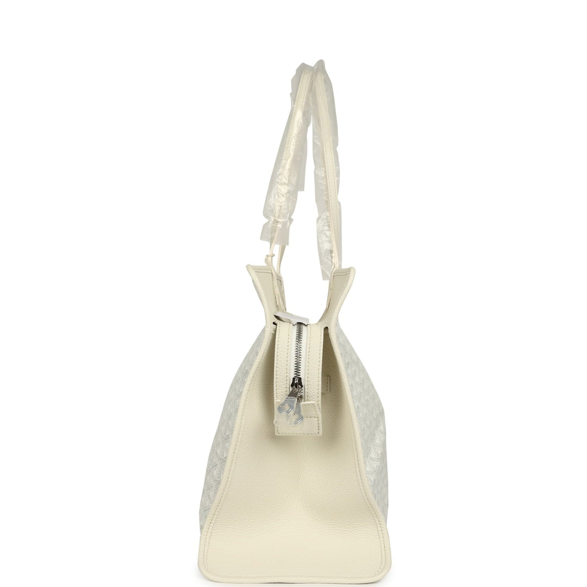 Goyard Goyardine White Hardy PM Bag Palladium Hardware