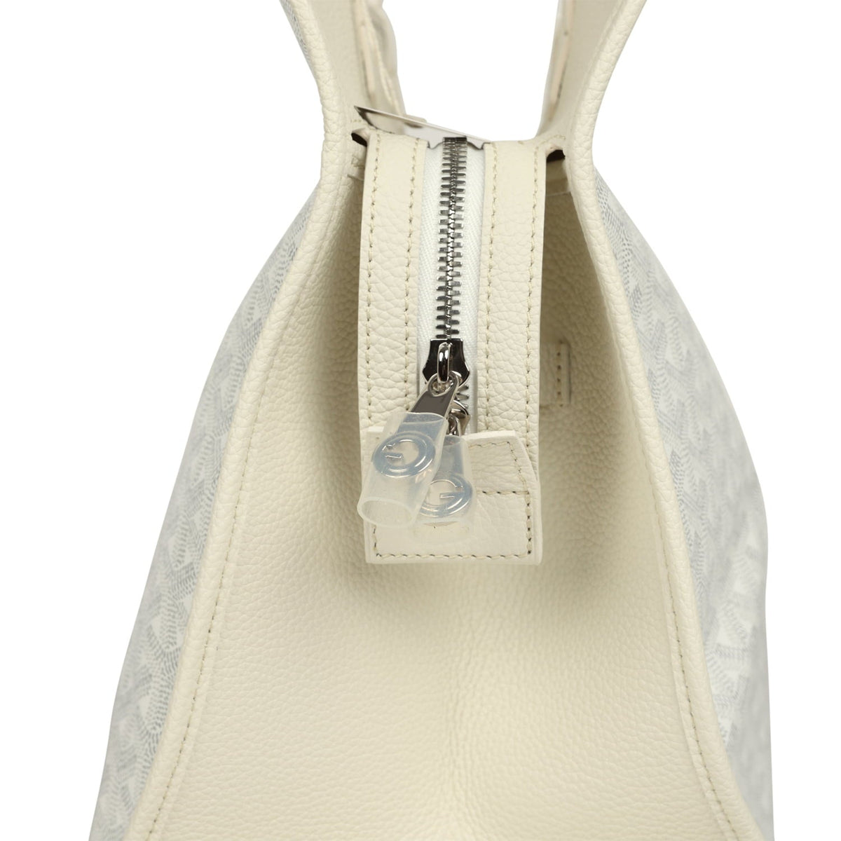 Goyard Goyardine White Hardy PM Bag Palladium Hardware