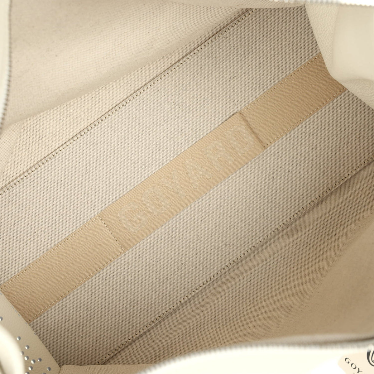 Goyard Goyardine White Hardy PM Bag Palladium Hardware
