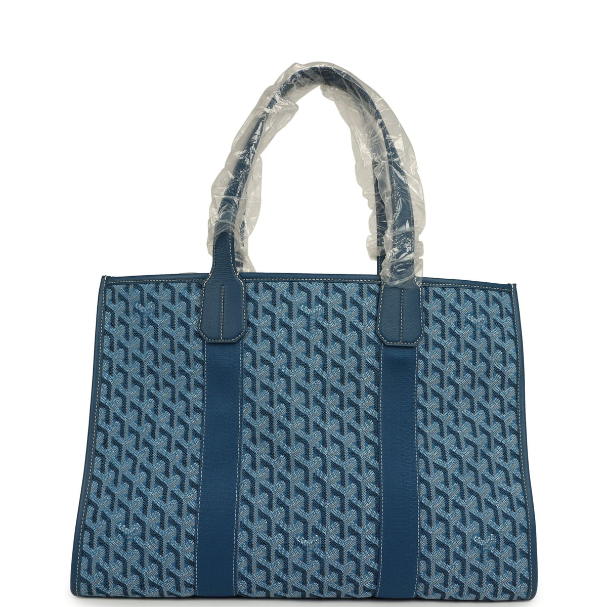 Goyard Goyardine Jacquard Ocean Blue Villette MM Bag
