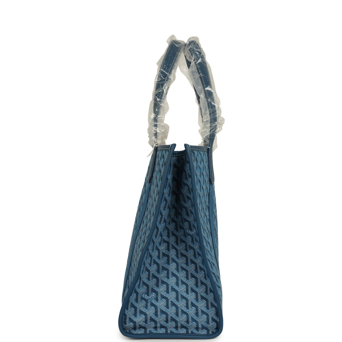 Goyard Goyardine Jacquard Ocean Blue Villette MM Bag