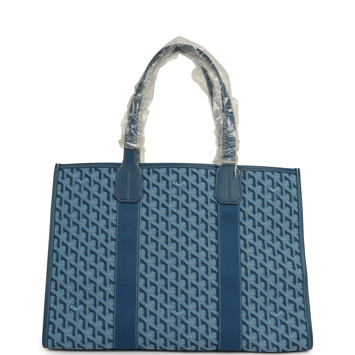 Goyard Goyardine Jacquard Ocean Blue Villette MM Bag