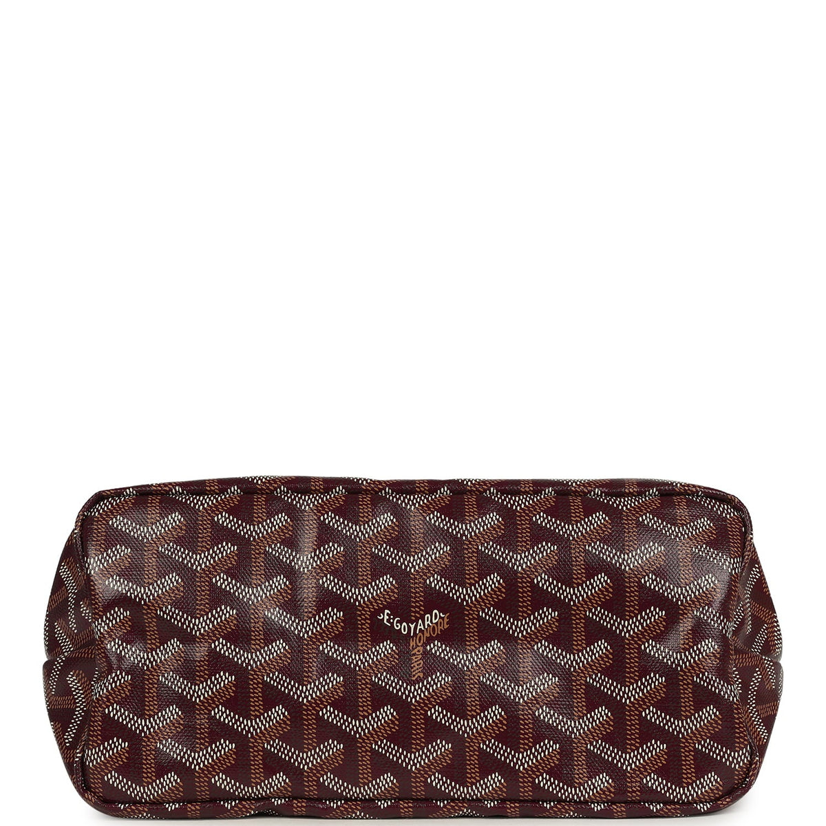 Goyard Goyardine Burgundy Boheme Mini Hobo Bag Palladium Hardware