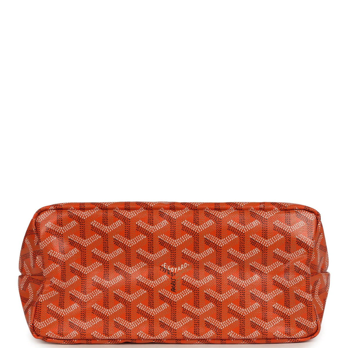 Goyard Goyardine Orange Boheme Mini Hobo Bag Palladium Hardware