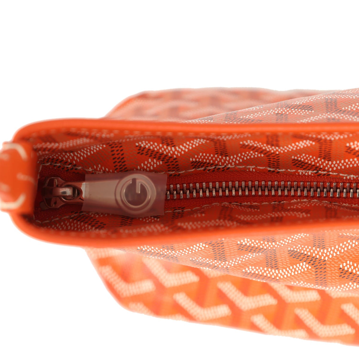 Goyard Goyardine Orange Boheme Mini Hobo Bag Palladium Hardware