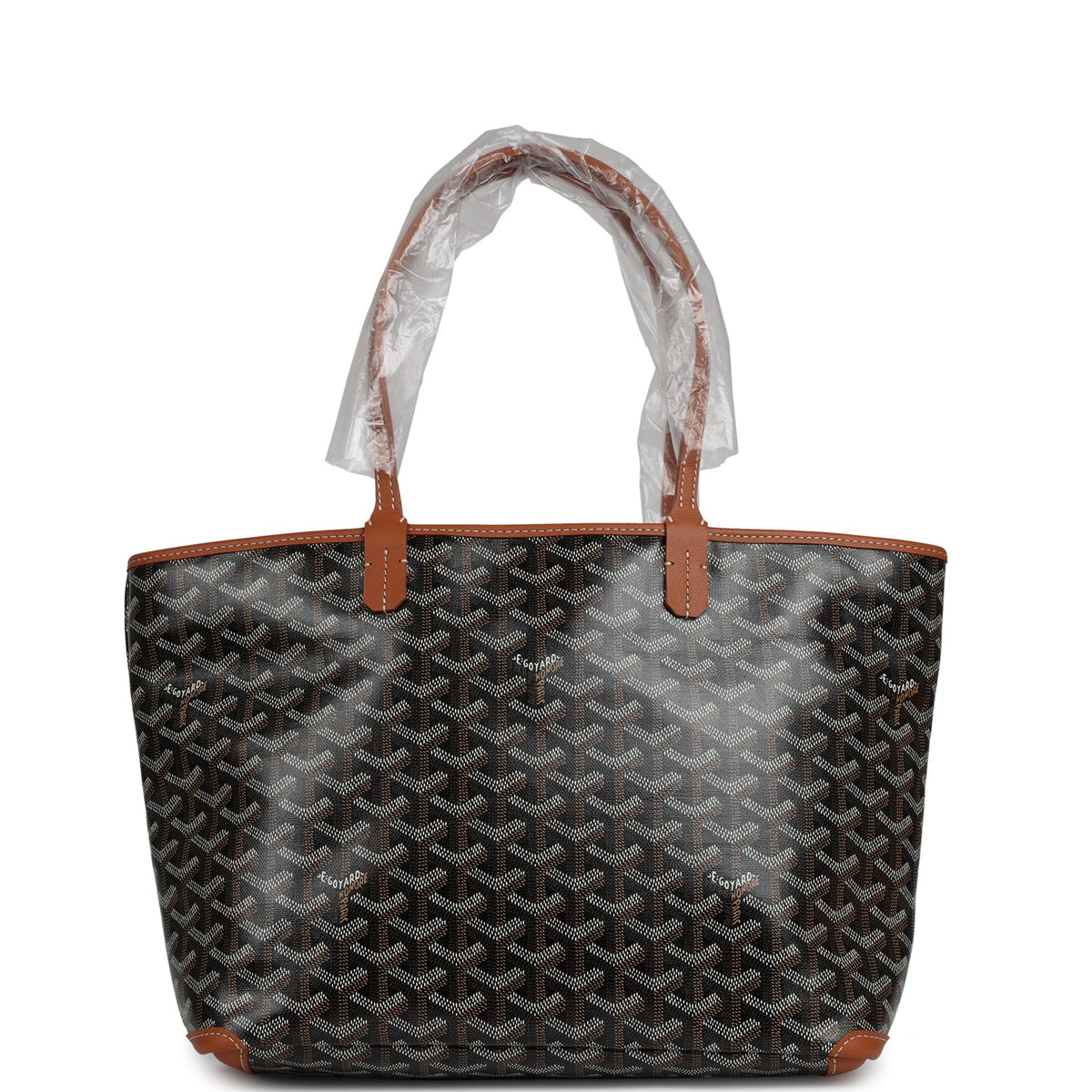 Goyard Goyardine Black, Brown Artois PM Palladium Hardware