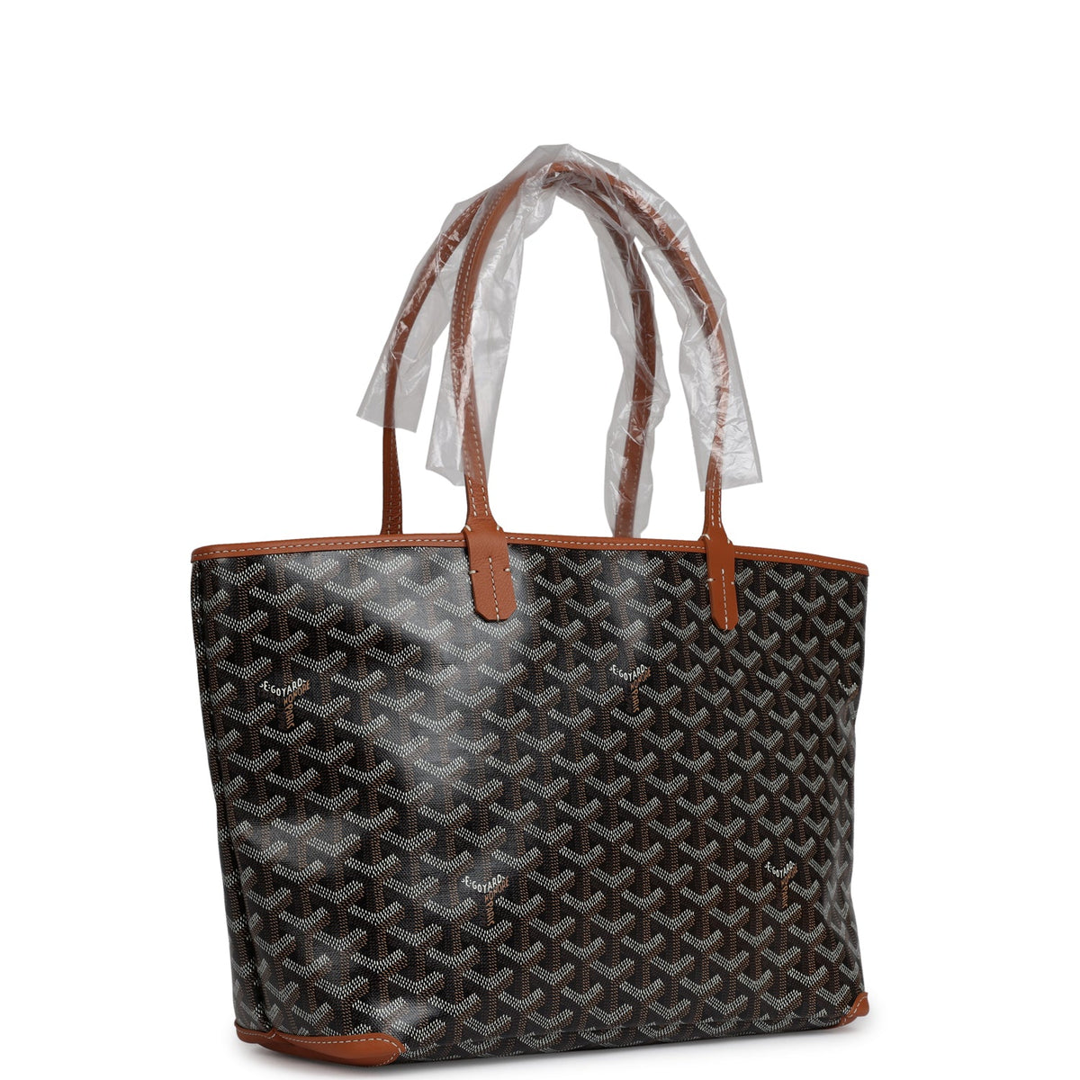Goyard Goyardine Black, Brown Artois PM Palladium Hardware