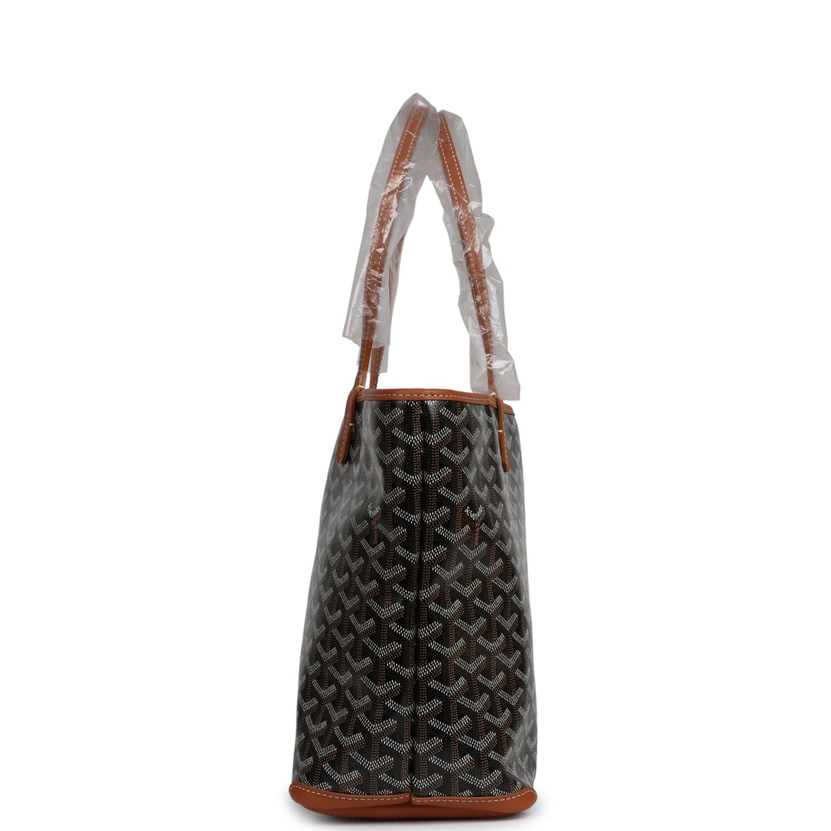 Goyard Goyardine Black, Brown Artois PM Palladium Hardware