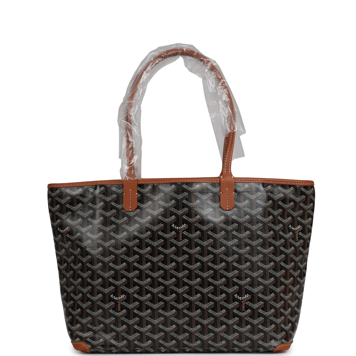 Goyard Goyardine Black, Brown Artois PM Palladium Hardware