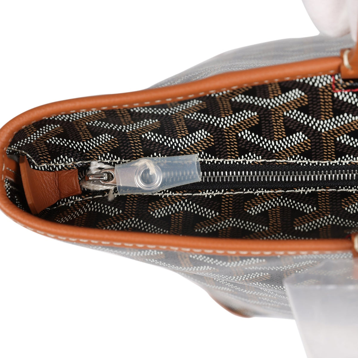 Goyard Goyardine Black, Brown Artois PM Palladium Hardware