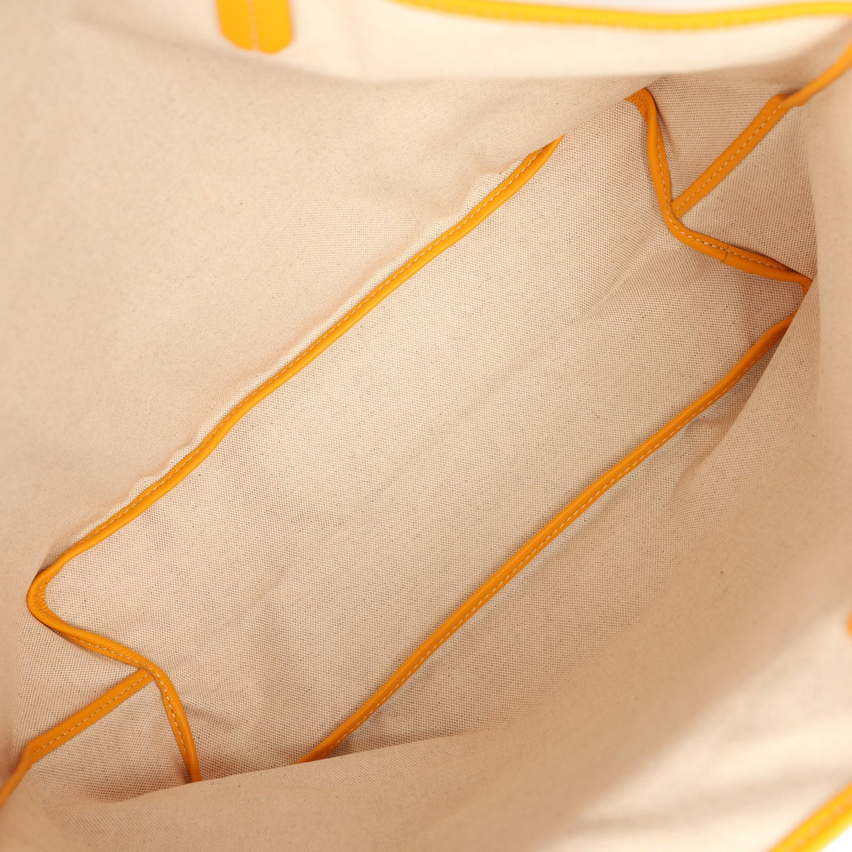 Goyard Goyardine Yellow Hand Painted "Butterfly" Saint Louis PM Tote Palladium Hardware