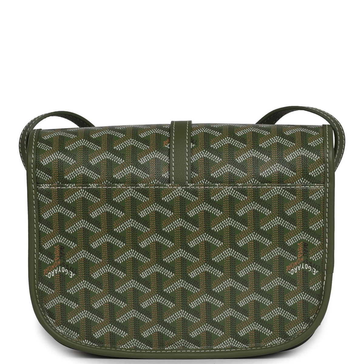Goyard Goyardine Khaki Belvedere PM Palladium Hardware