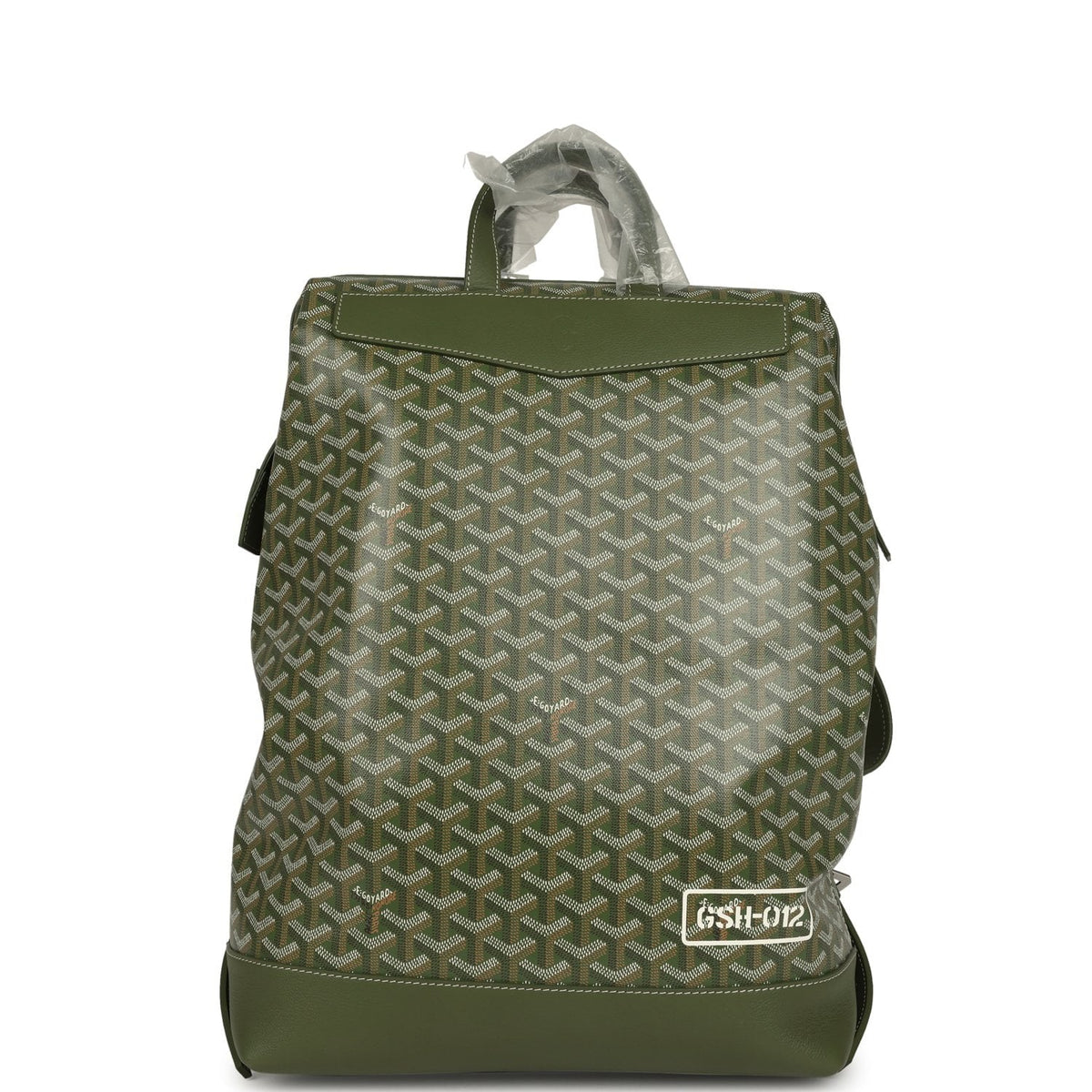 Goyard Goyardine Cisalpin Backpack Khaki Palladium Hardware
