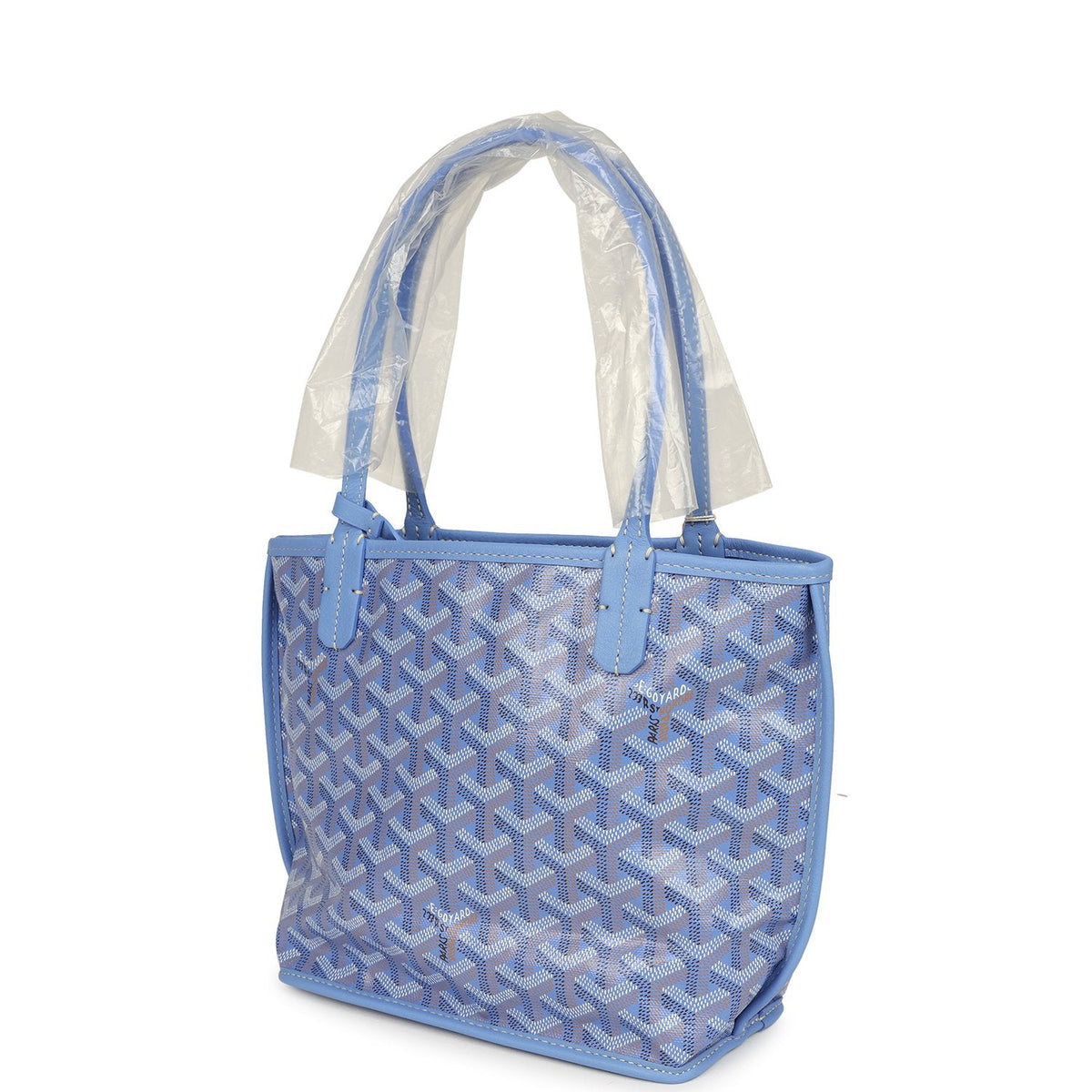 Goyard Goyardine Canvas Iris Anjou Mini Bag Palladium Hardware