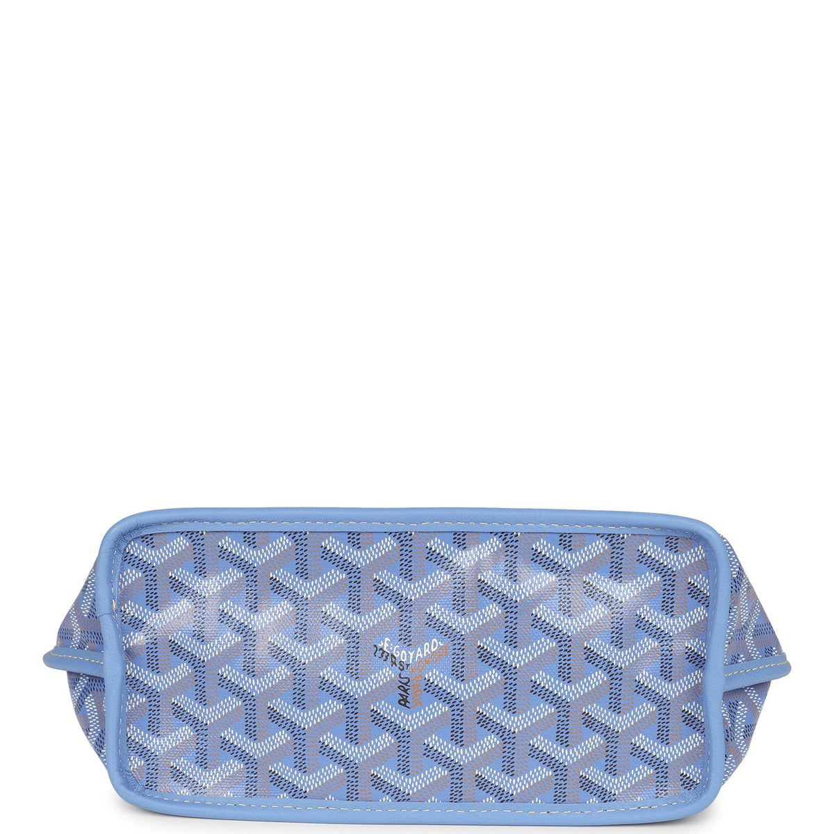 Goyard Goyardine Canvas Iris Anjou Mini Bag Palladium Hardware