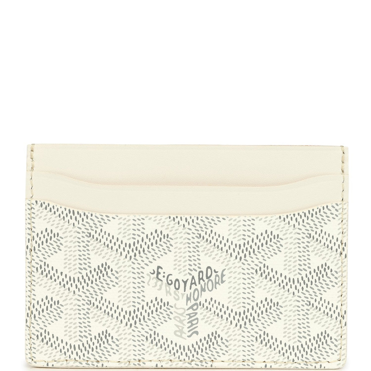 Goyard Goyardine Canvas White Saint-Sulpice Card Wallet