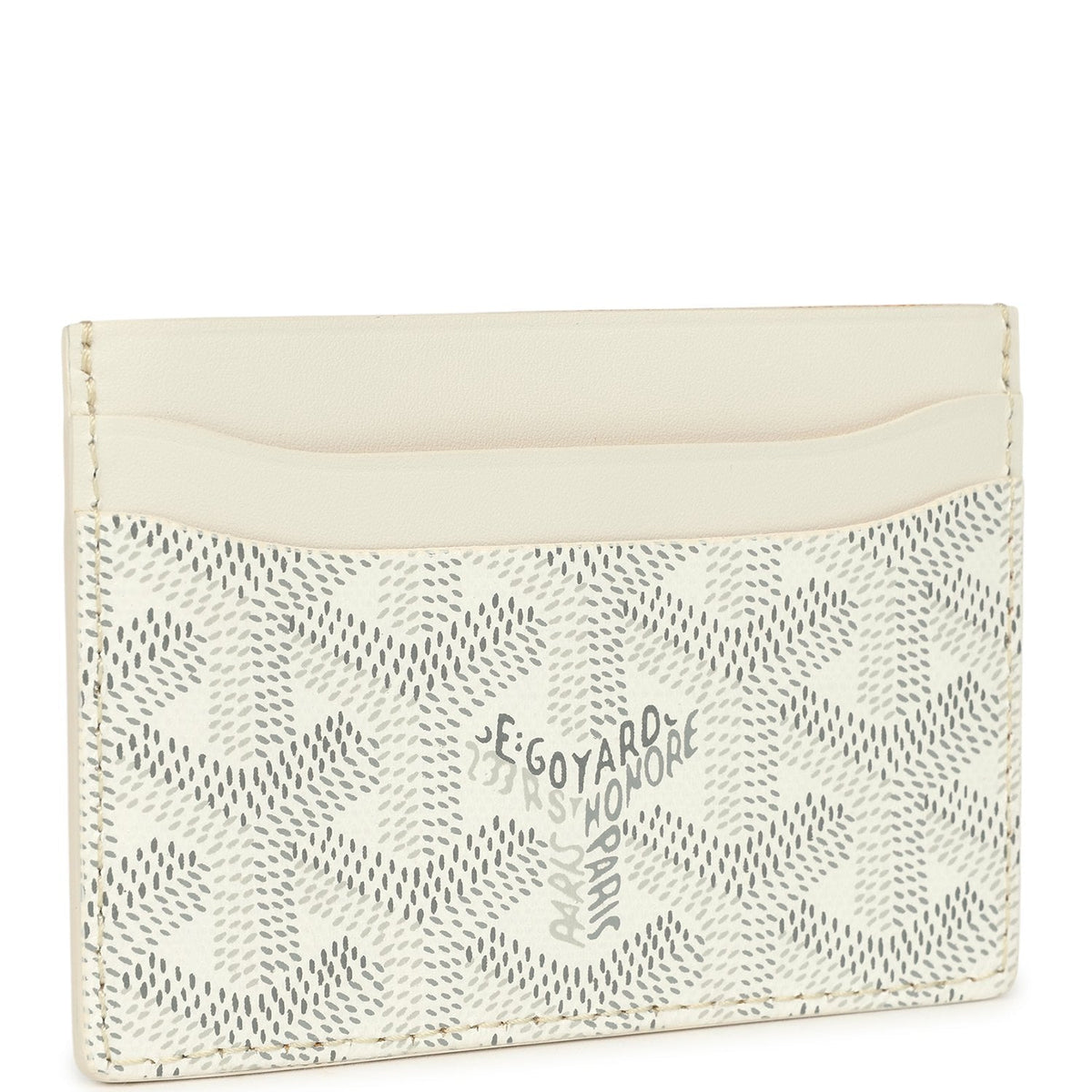 Goyard Goyardine Canvas White Saint-Sulpice Card Wallet