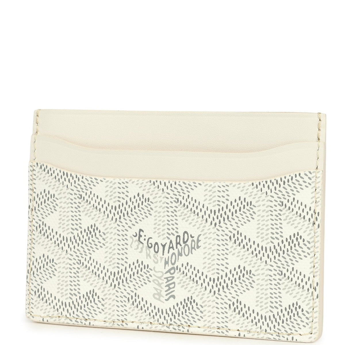 Goyard Goyardine Canvas White Saint-Sulpice Card Wallet