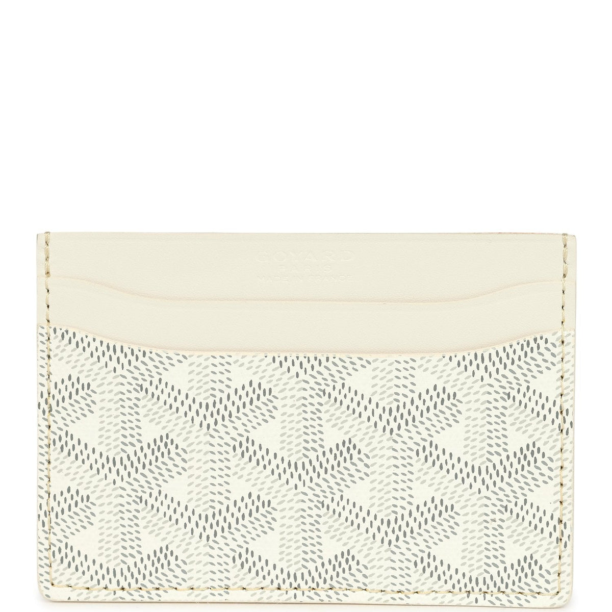 Goyard Goyardine Canvas White Saint-Sulpice Card Wallet