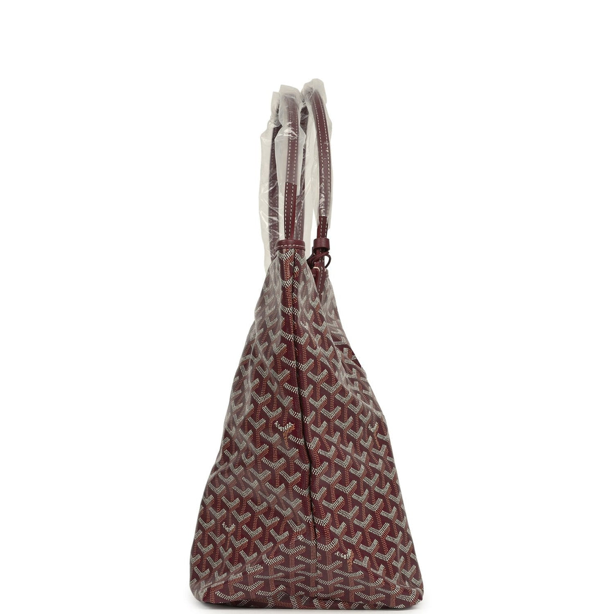 Goyard Goyardine Burgundy Saint Louis GM Tote Bag Palladium Hardware