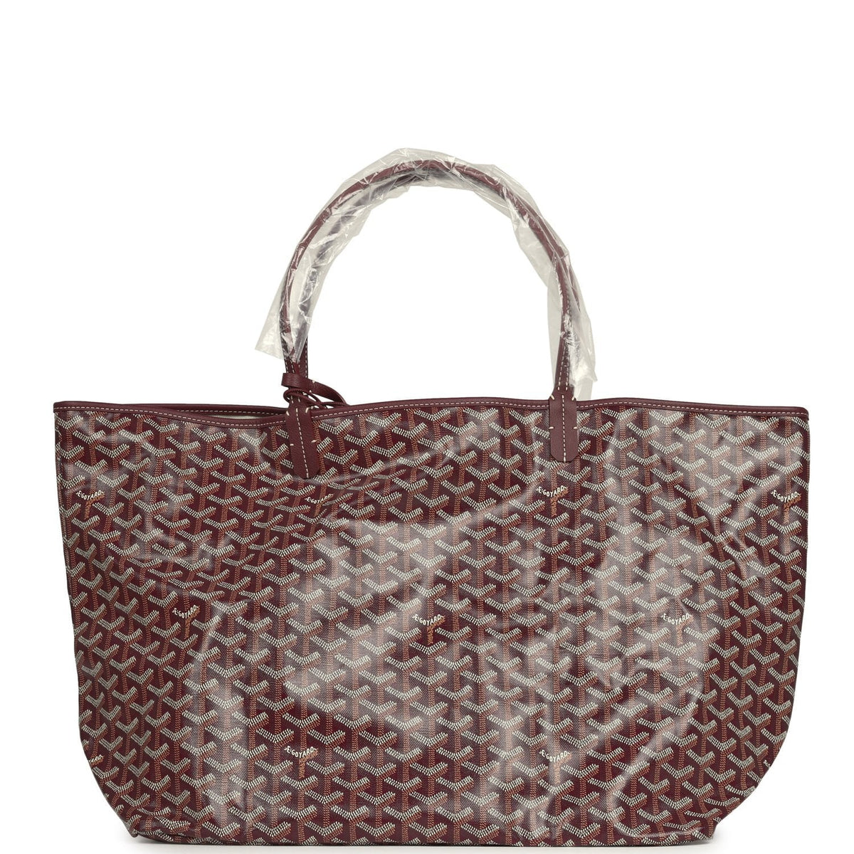 Goyard Goyardine Burgundy Saint Louis GM Tote Bag Palladium Hardware