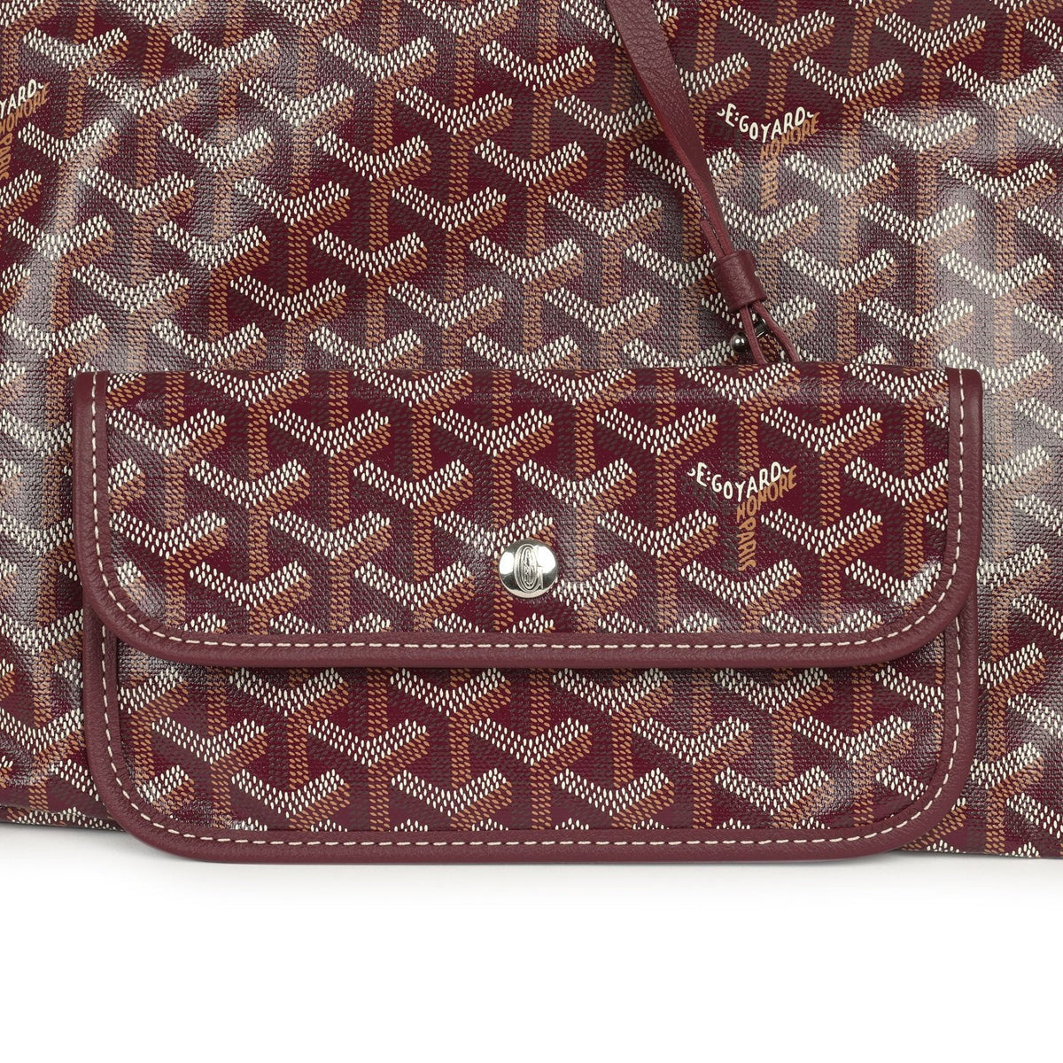Goyard Goyardine Burgundy Saint Louis GM Tote Bag Palladium Hardware
