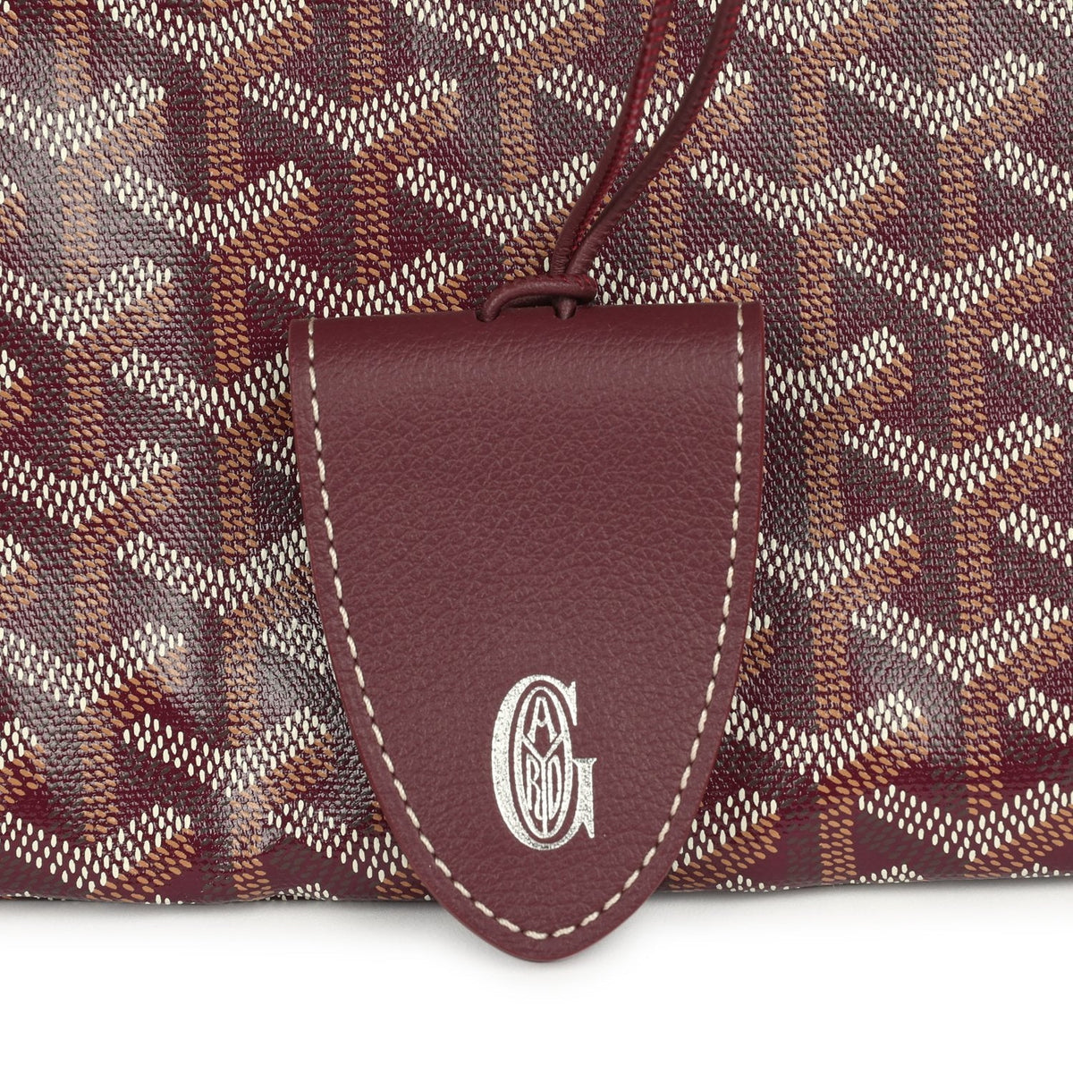 Goyard Goyardine Burgundy Saint Louis GM Tote Bag Palladium Hardware