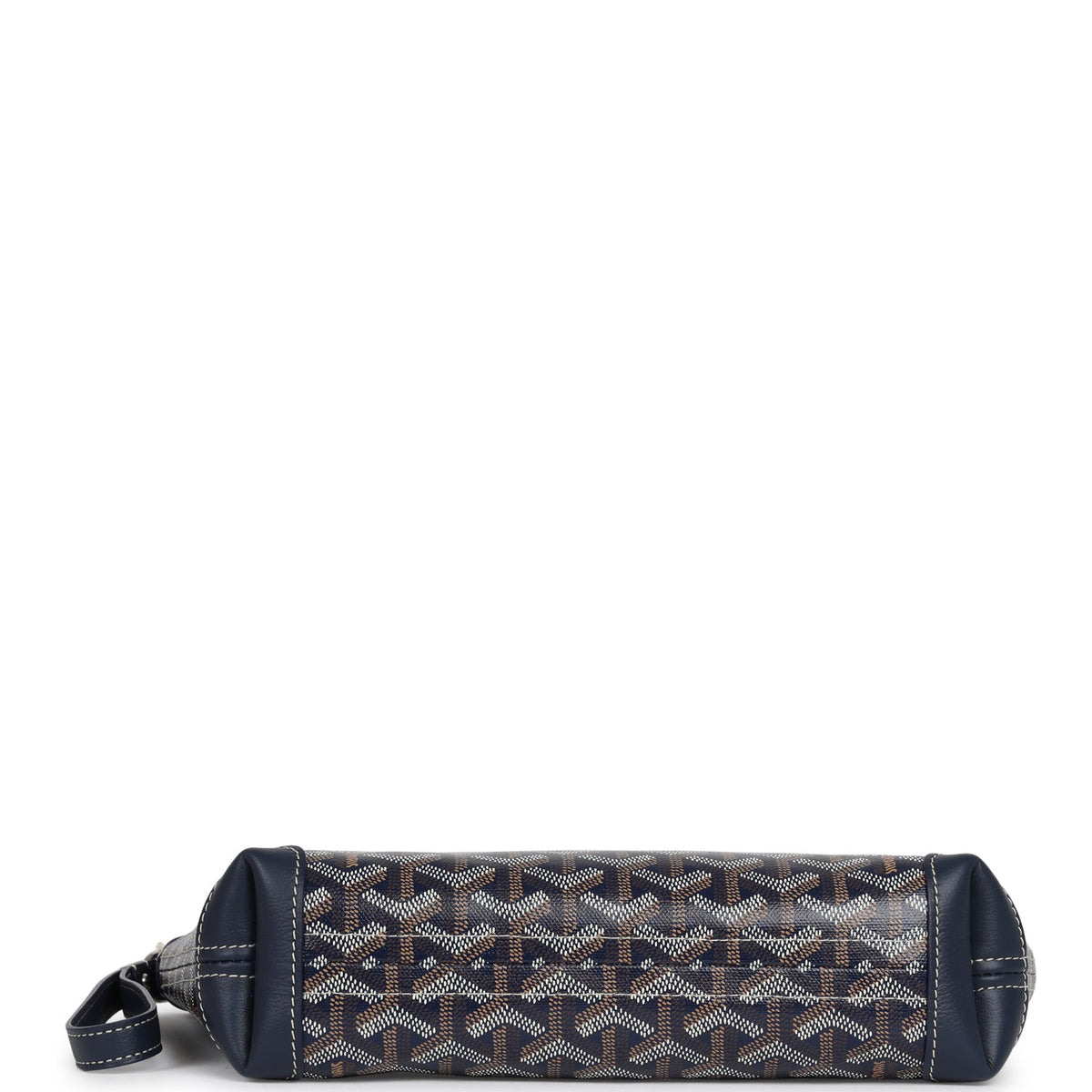 Goyard Goyardine Canvas Navy Blue Conti Pouch Palladium Hardware