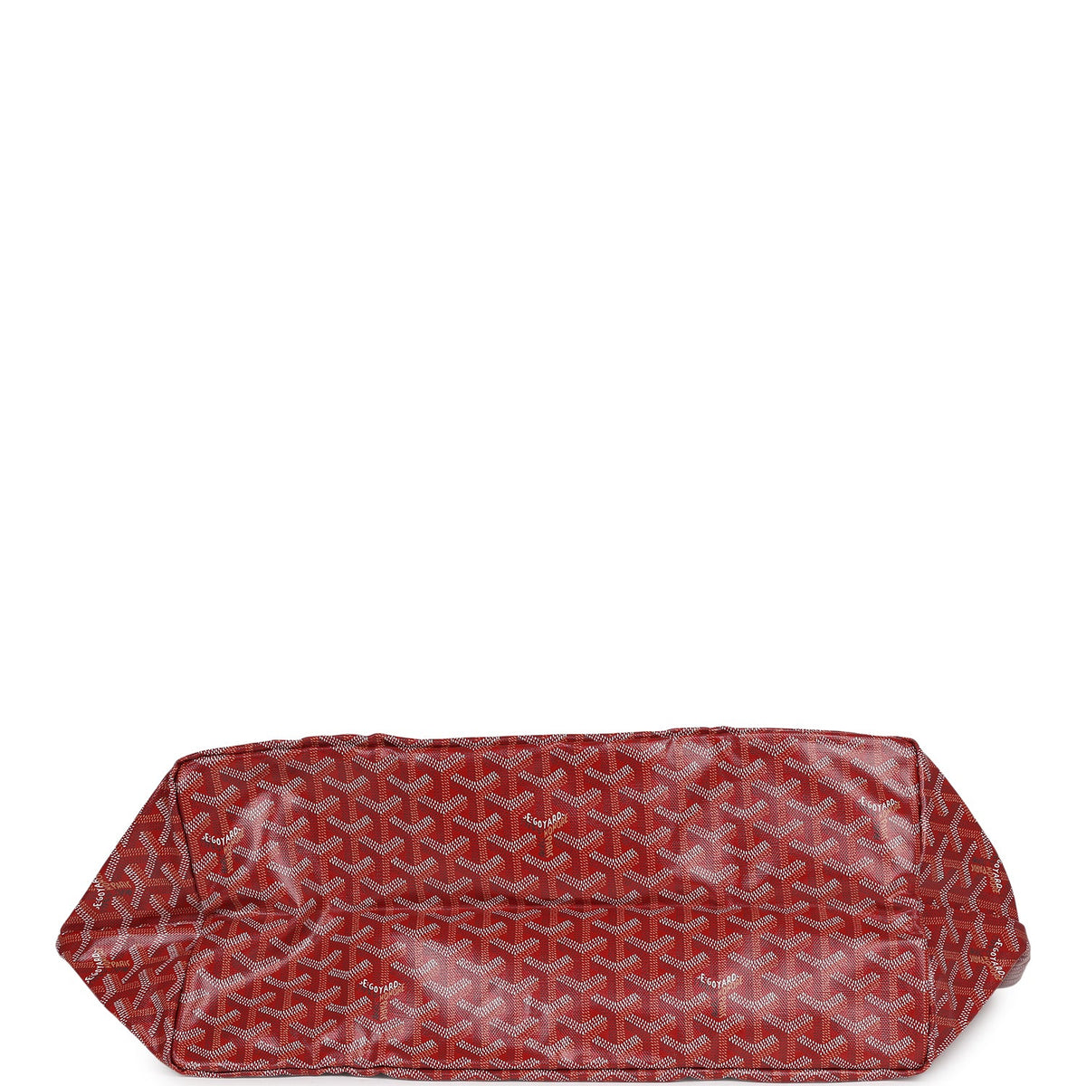 Goyard Goyardine Red Saint Louis GM Tote Palladium Hardware