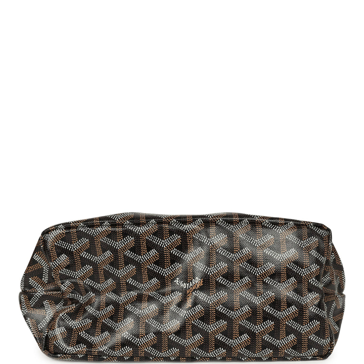 Goyard Goyardine Black Boheme Mini Hobo Bag Palladium Hardware