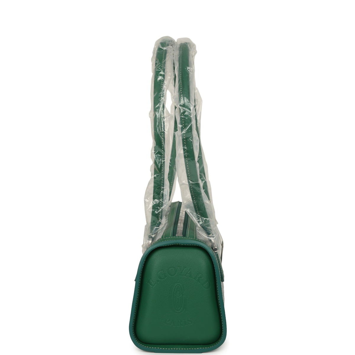 Goyard Goyardine Canvas Bonbonnière Bag Green Chevroches Calfskin Palladium Hardware