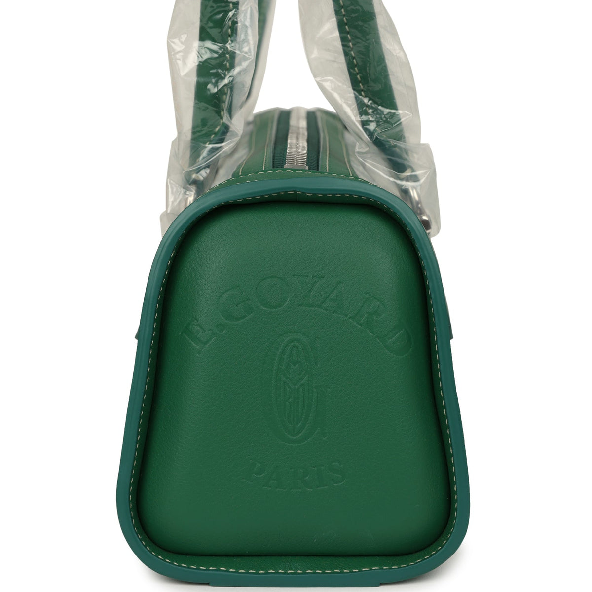 Goyard Goyardine Canvas Bonbonnière Bag Green Chevroches Calfskin Palladium Hardware