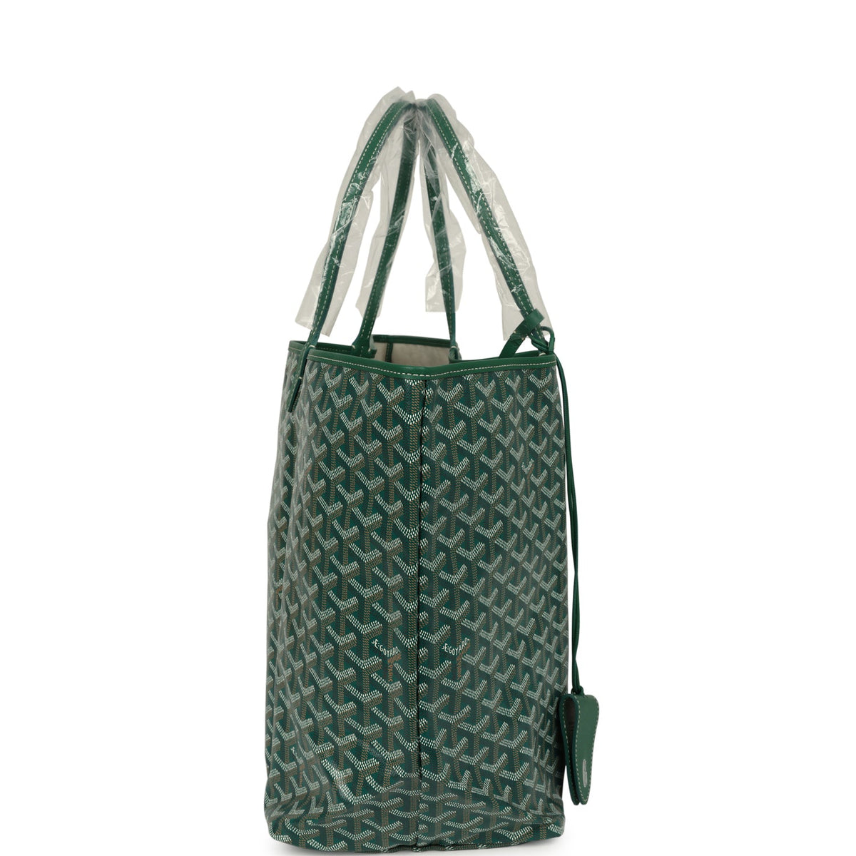 Goyard Goyardine Green Saint Louis GM Tote Bag Palladium Hardware