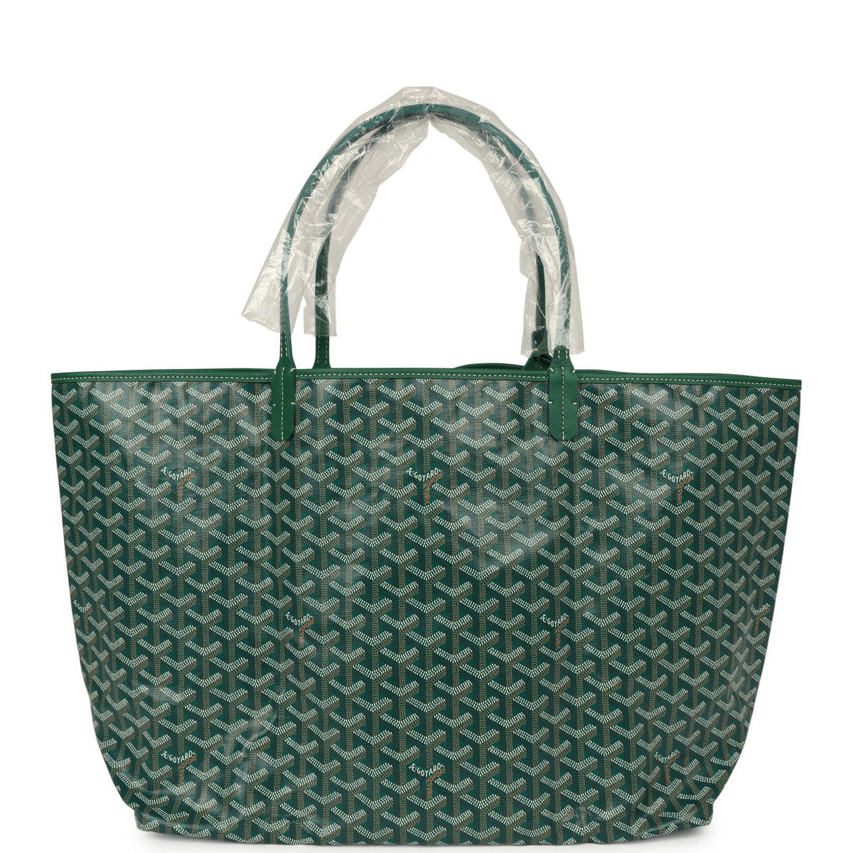 Goyard Goyardine Green Saint Louis GM Tote Bag Palladium Hardware