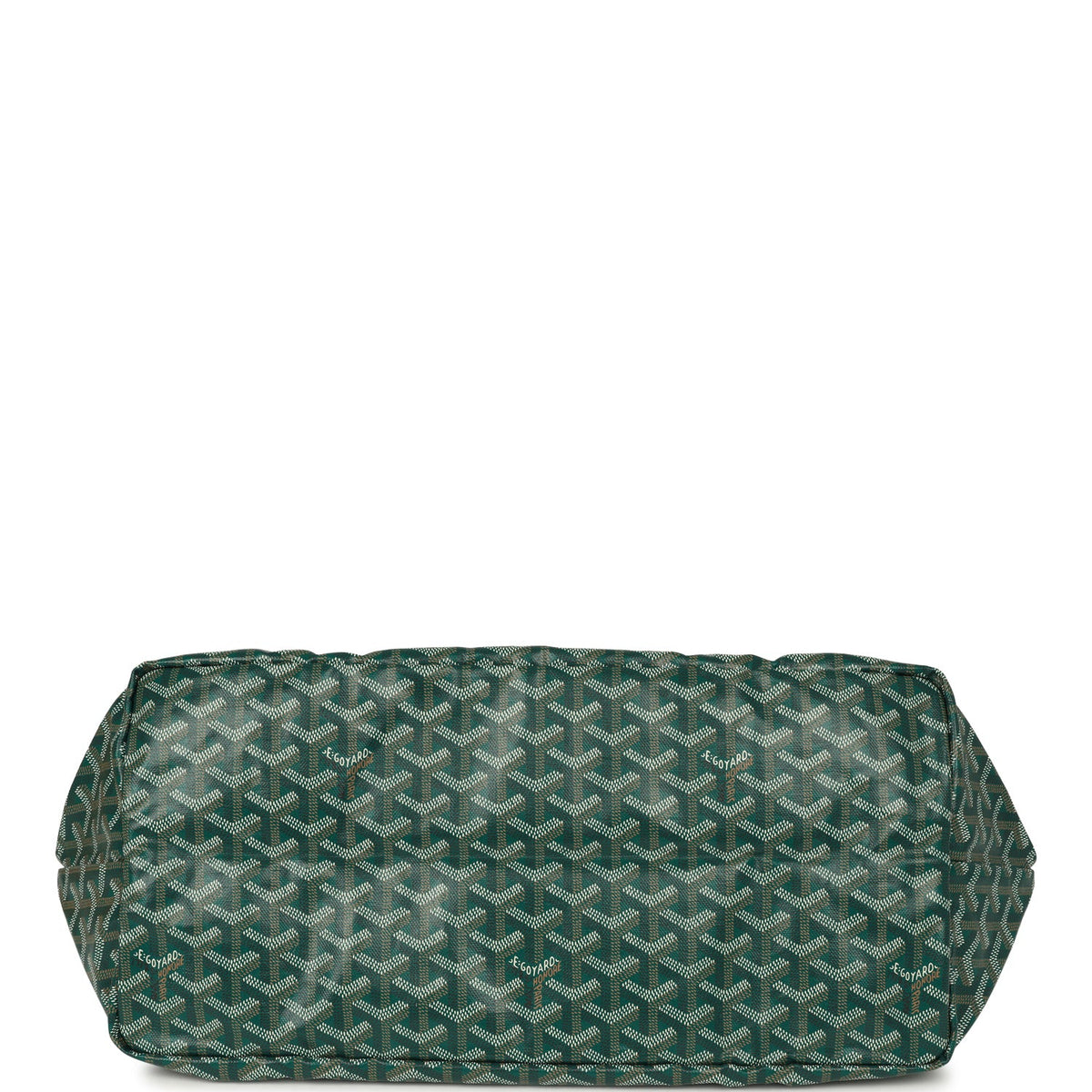 Goyard Goyardine Green Saint Louis GM Tote Bag Palladium Hardware