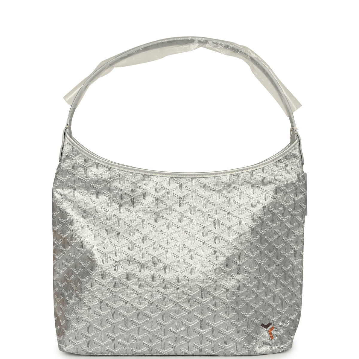 Goyard Goyardine Silver Metallic Boheme Hobo Palladium Hardware
