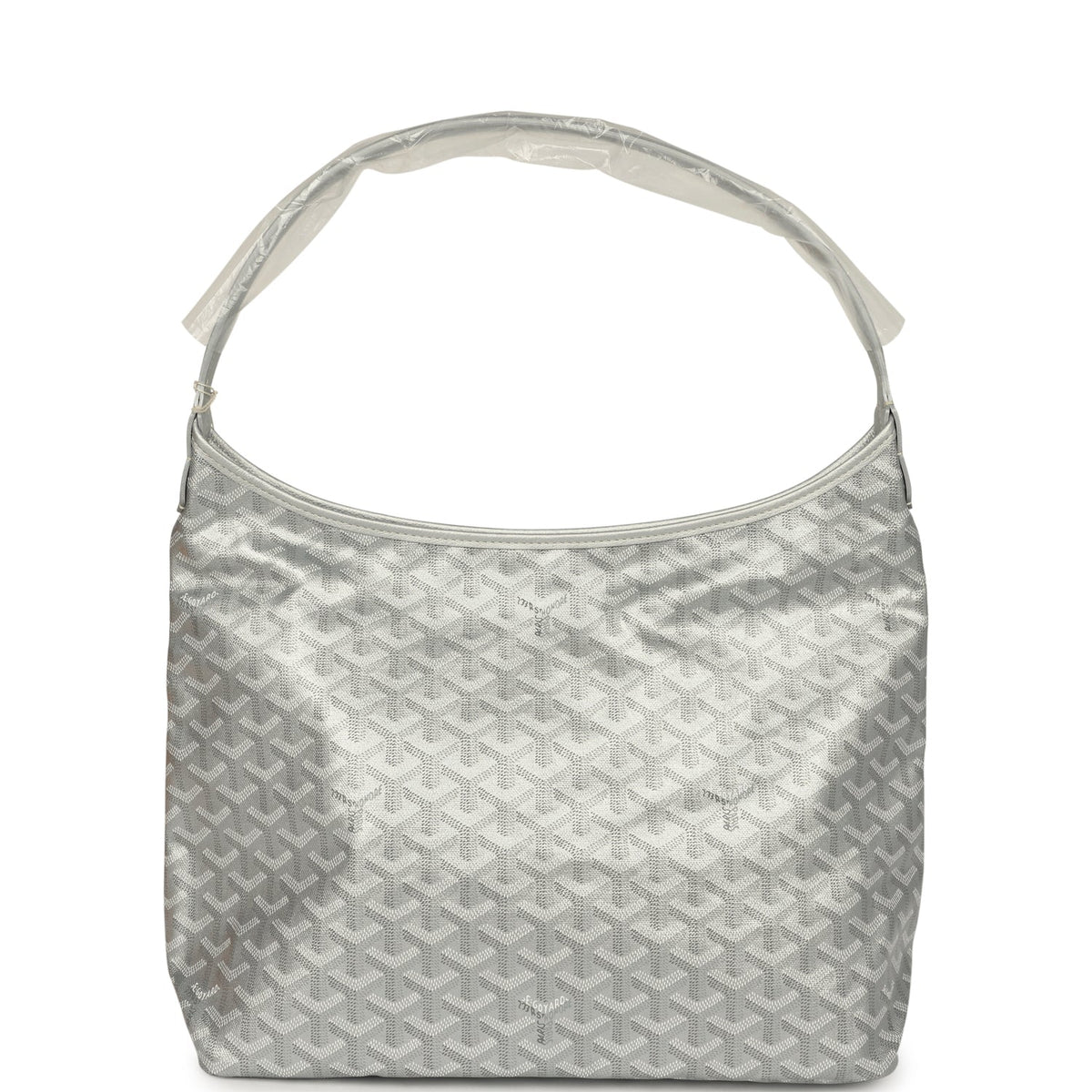 Goyard Goyardine Silver Metallic Boheme Hobo Palladium Hardware