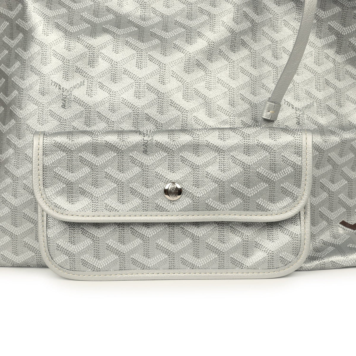 Goyard Goyardine Silver Metallic Boheme Hobo Palladium Hardware