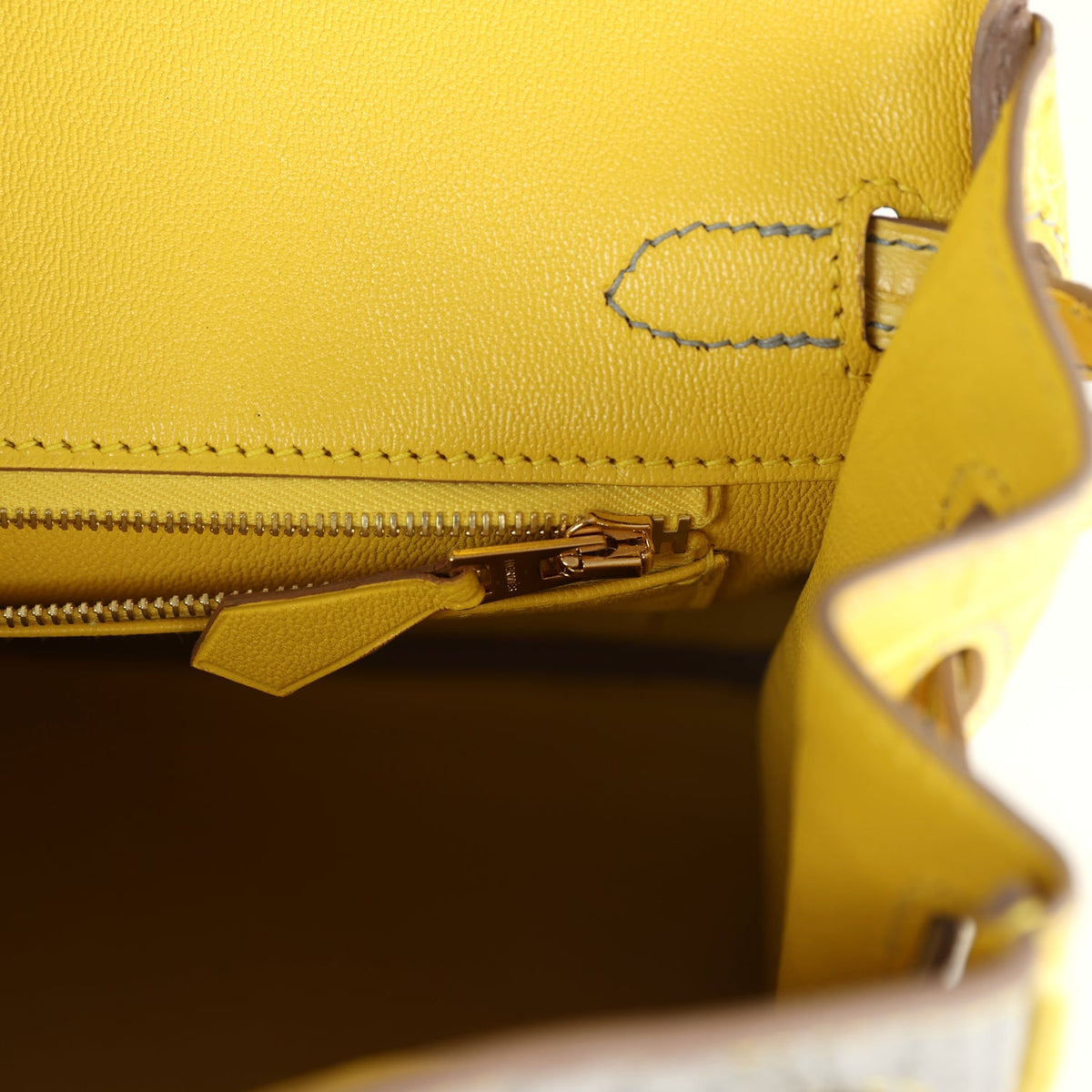 Hermes Special Order (HSS) Birkin 25 Gris Perle, Mimosa Matte Alligator Brushed Gold Hardware