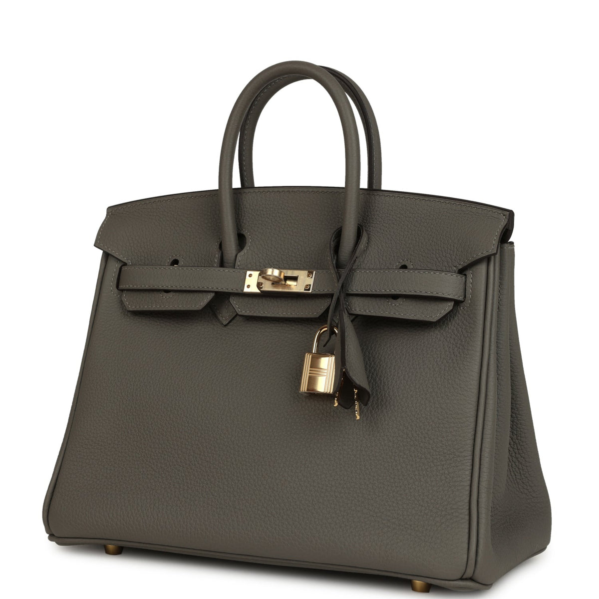 Hermes Birkin 25 Gris Meyer Togo Permabrass Hardware
