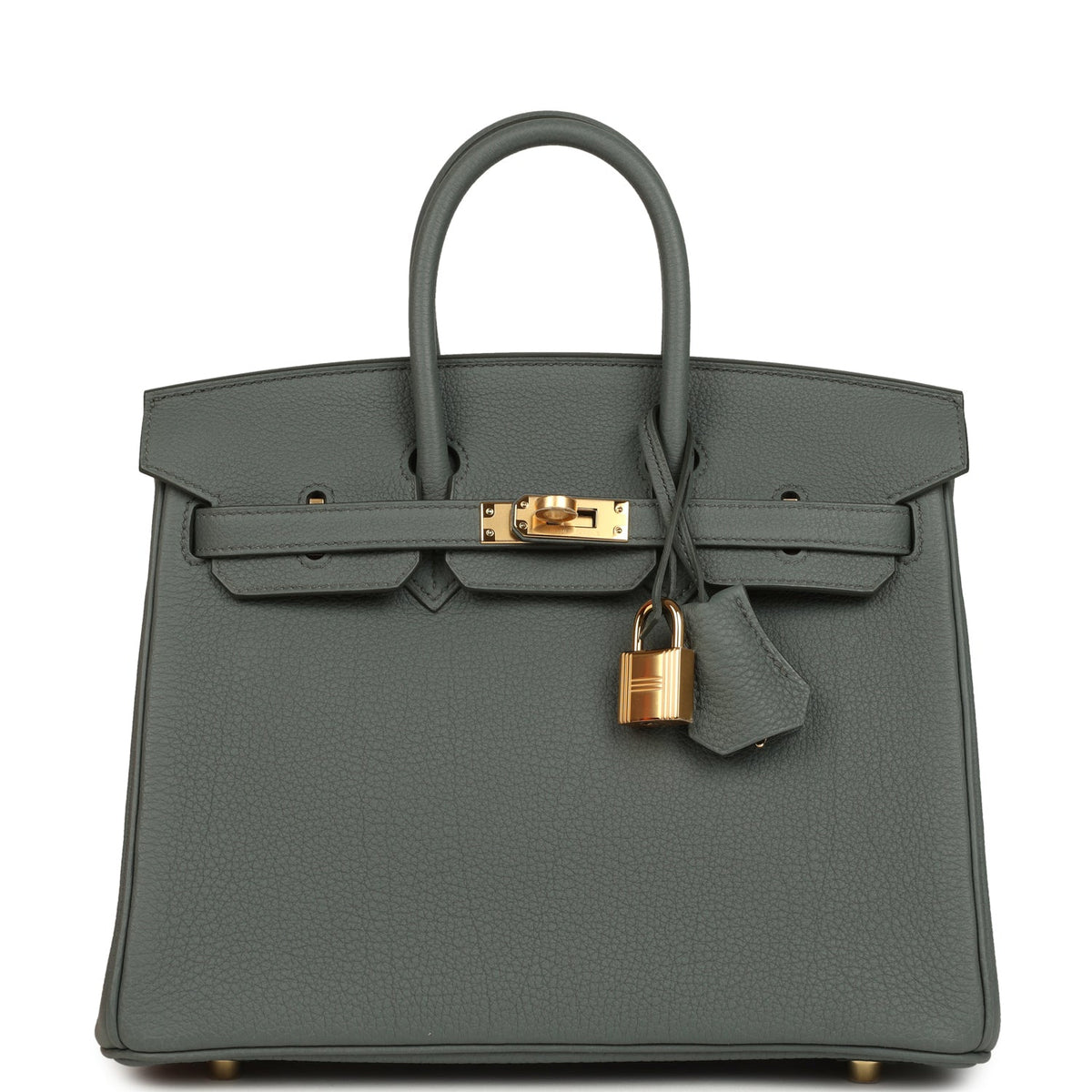 Hermes Birkin 25 Vert Amande Togo Gold Hardware