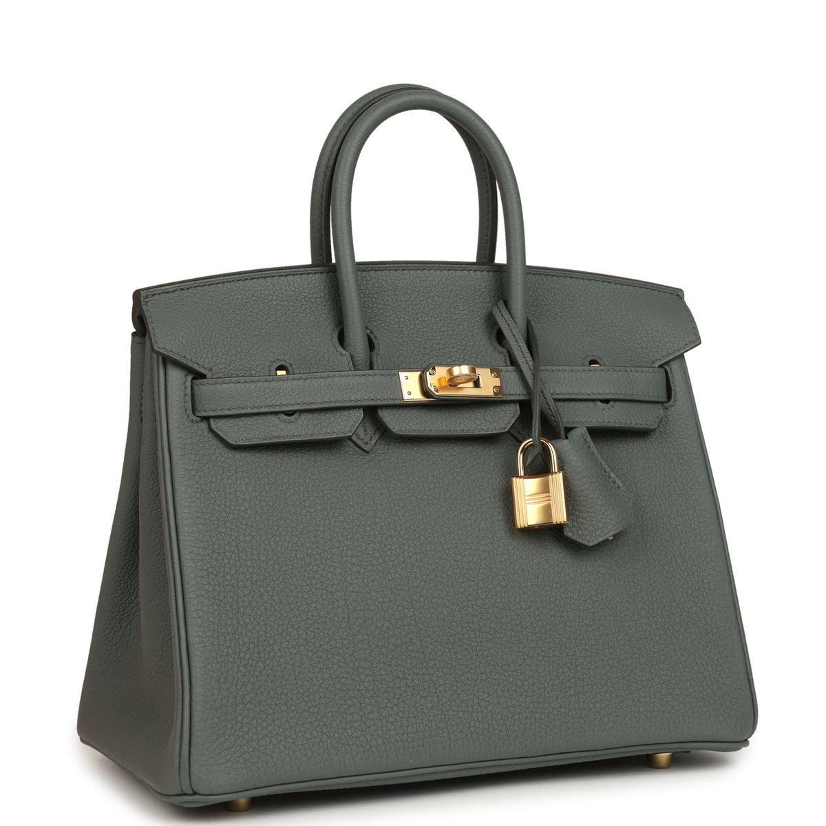 Hermes Birkin 25 Vert Amande Togo Gold Hardware