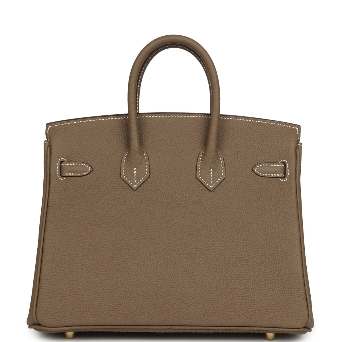 Hermes Birkin 25 Etoupe Togo Brushed Gold Hardware