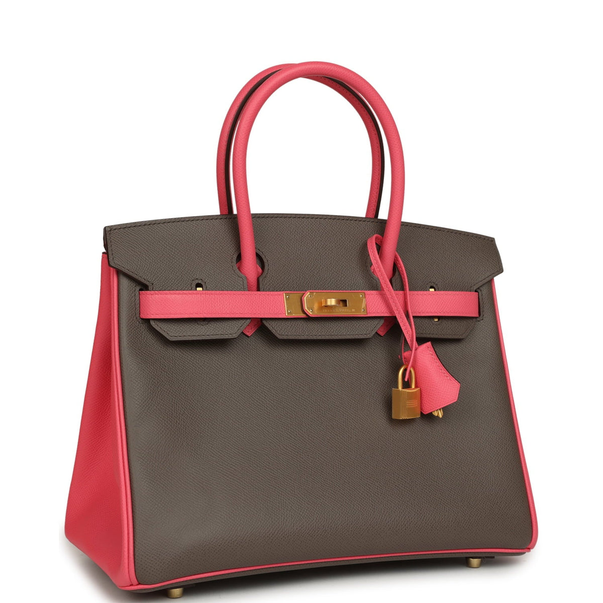 Hermes Special Order (HSS) Birkin 30 Etain, Rose Azalee Epsom Brushed Gold Hardware