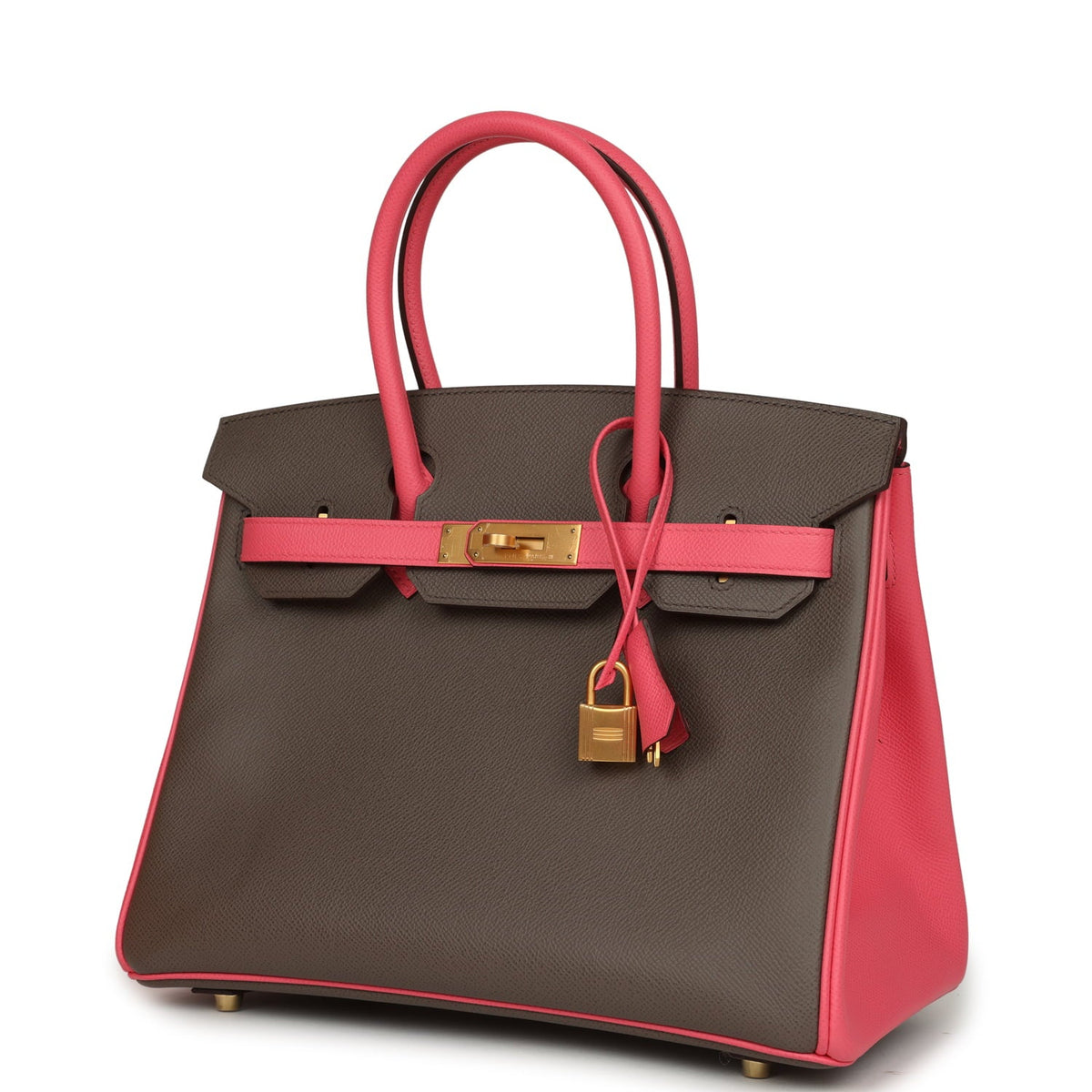 Hermes Special Order (HSS) Birkin 30 Etain, Rose Azalee Epsom Brushed Gold Hardware