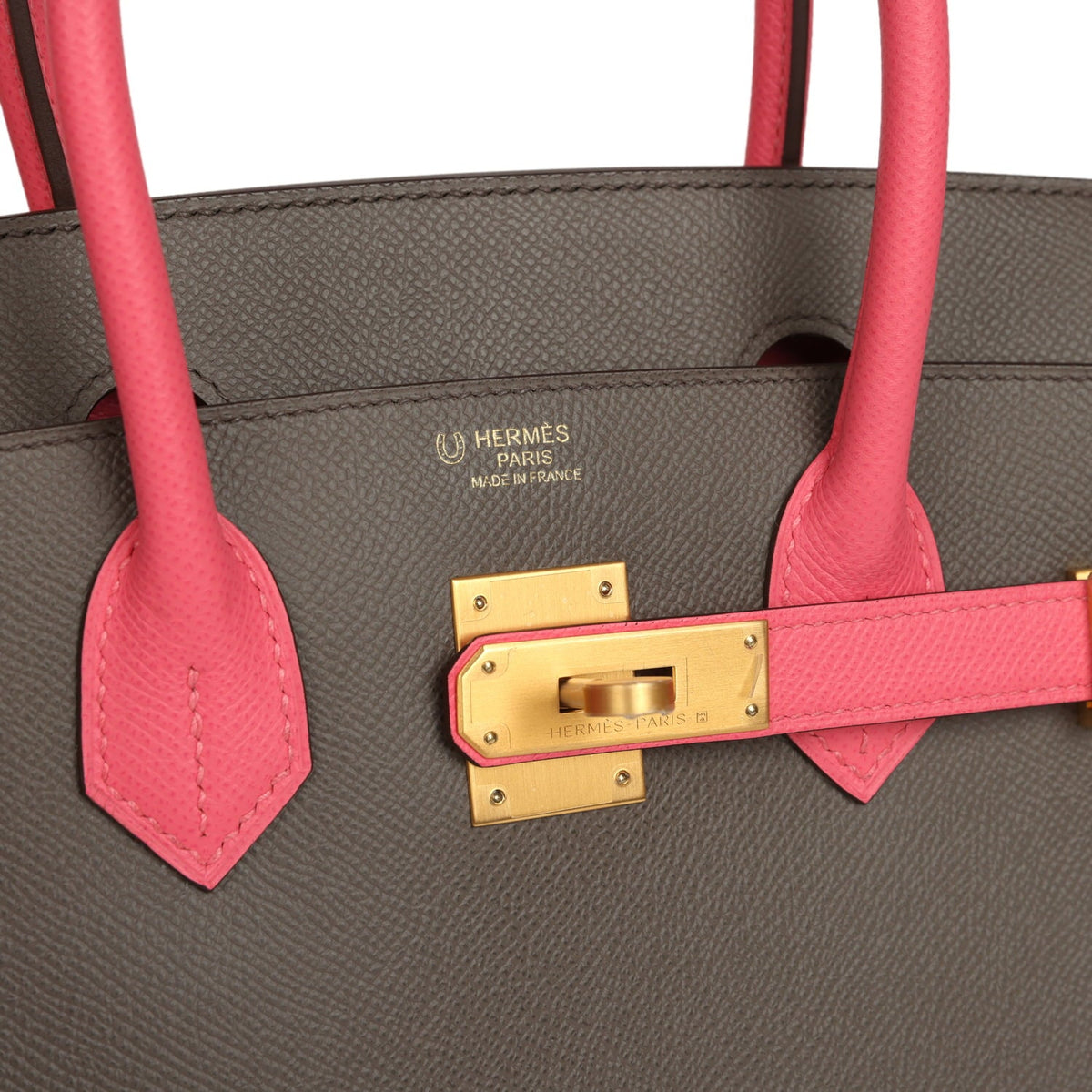 Hermes Special Order (HSS) Birkin 30 Etain, Rose Azalee Epsom Brushed Gold Hardware